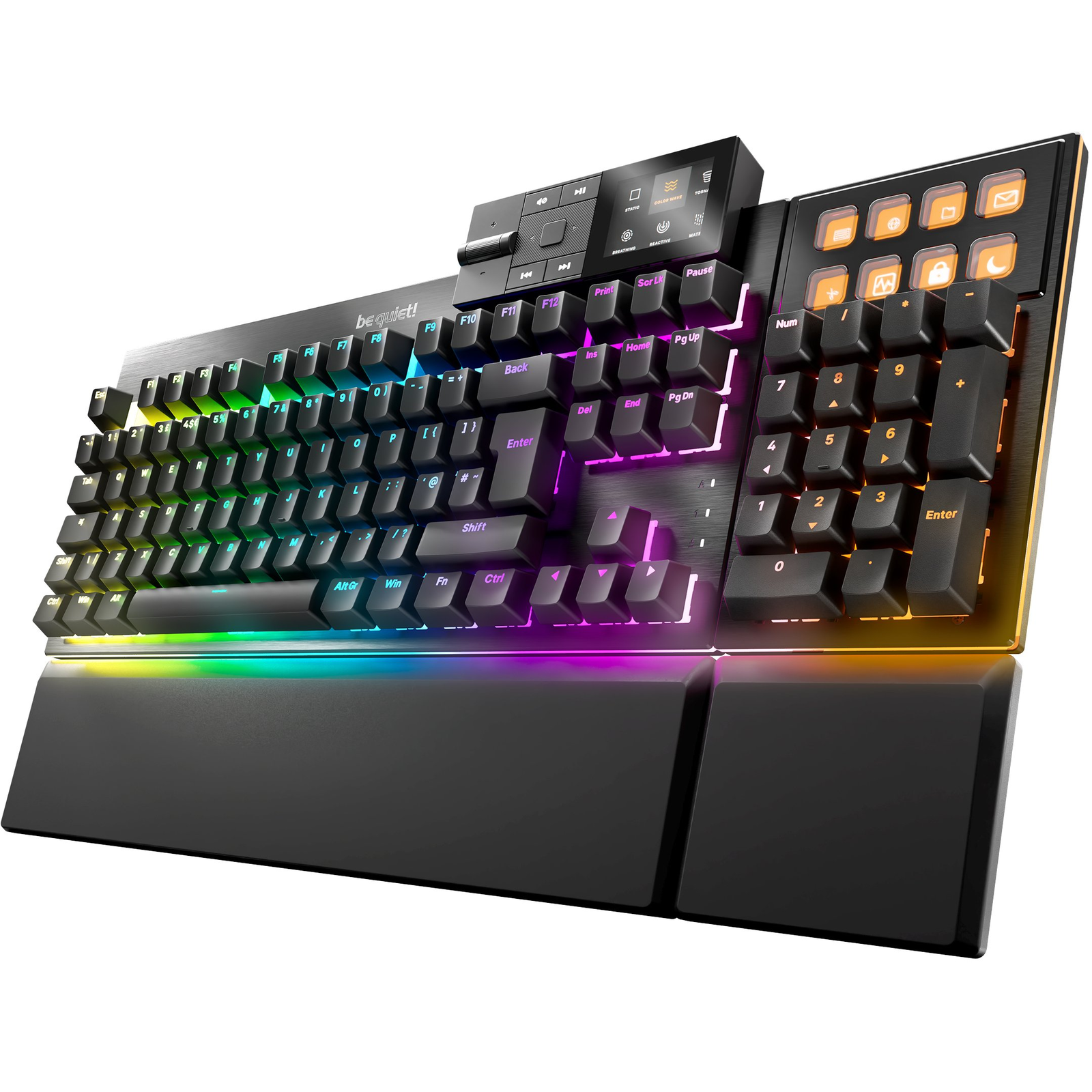 be quiet! Dark Mount Silent Tactile UK ISO klávesnica Hranie USB QWERTY UK English Čierna