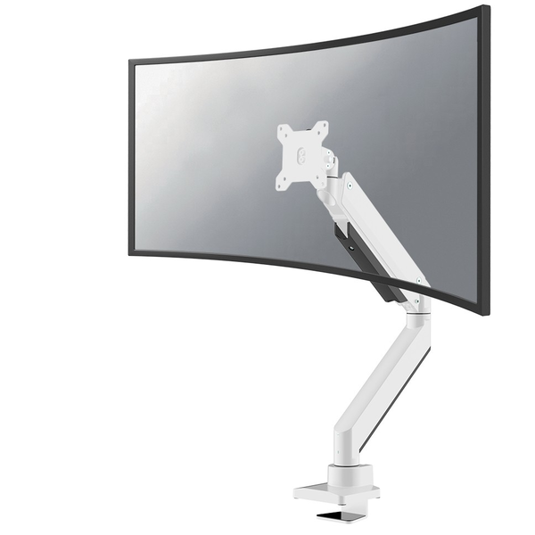 Neomounts NM-D775WHITEPLUS flat panel bureau steun 124,5 cm (49") Wit