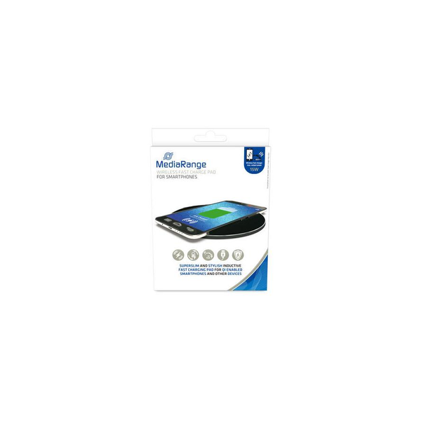 MediaRange induktive Schnellladest. f. Smartphones 15W schw