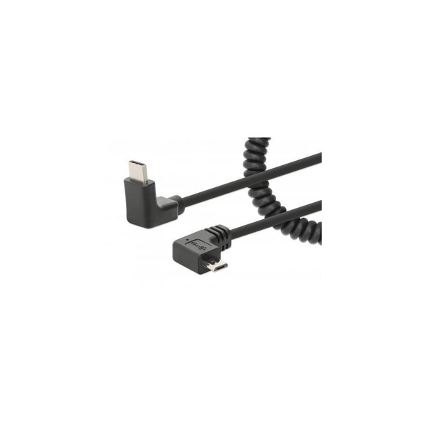 Manhattan 356244 cable USB 1 m USB C Micro-USB B Negro