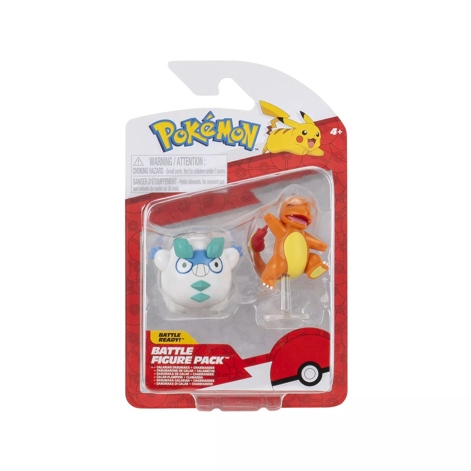 Pokémon 2 db-os gyűjthető figura csomag - Galarian Darumaka és Charmander (PKW3582)