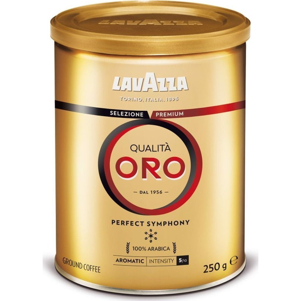 LAVAZZA KVALITA ORO Mletá káva v plechovke 100 % arabica 250 g