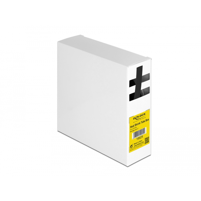 Delock Fekete, hő csökkentő csődoboz 10 m x 9,5 mm (19924) (19924)