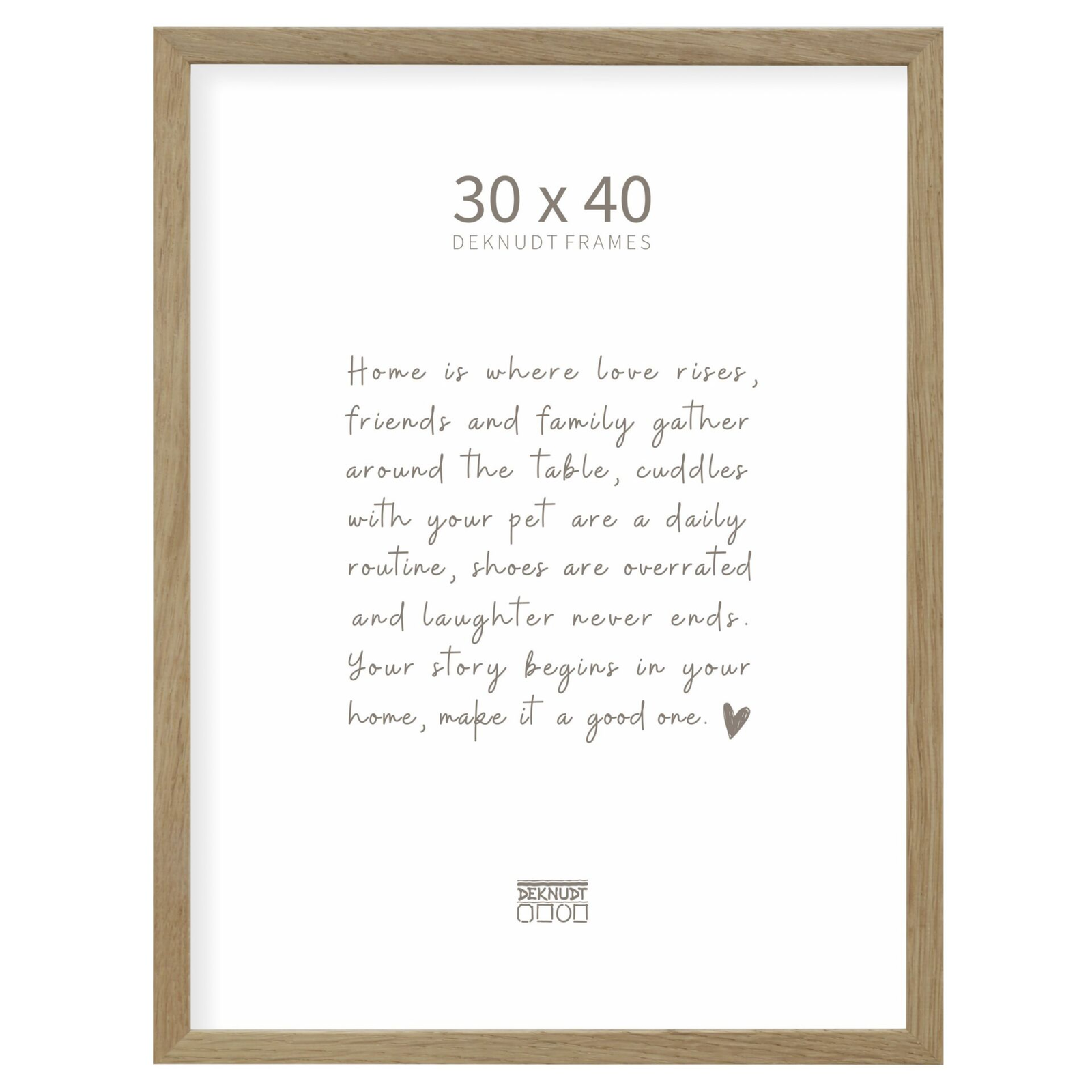 Deknudt S47CJ1 32.2x42.2 Képkeret - Barna (S47CJ1_30,0X40,0)