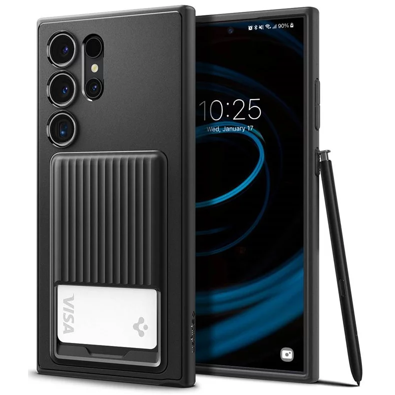 Spigen Liquid Slot Samsung Galaxy S24 Ultra tok fekete (ACS07310) (ACS07310)