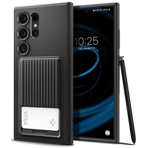 Pouzdro pro Galaxy S24 Ultra, Spigen Liquid Slot, matná zadní kryt ,