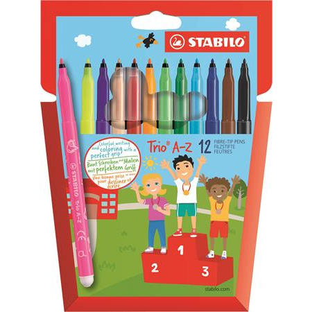 Stabilo Trio A-Z 0.7mm Filctoll készlet 12 szín (378/1-12-01)