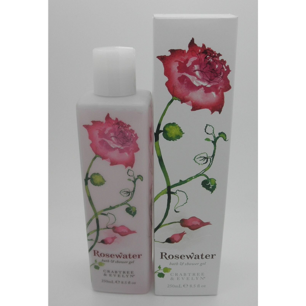 John Richmond Crabtree & Evelyn, Rosewater, Cleansing, Shower Gel, For All Skin Types, 250 ml For Women