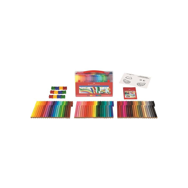 FABER-CASTELL Koffer Connector Filzstifte 60-teilig