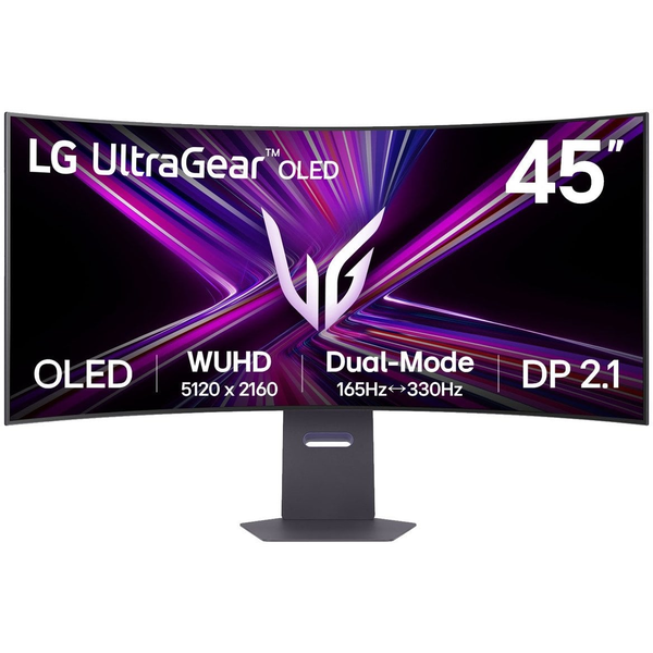 LG UltraGear Monitor PC 114,3 cm (45") 5120 x 2160 Pixel OLED Nero