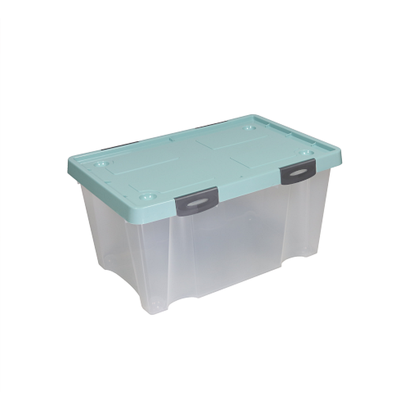 Flair Uni-box 600 Műanyag Tárolódoboz 45L - Zöldeskék (80103)