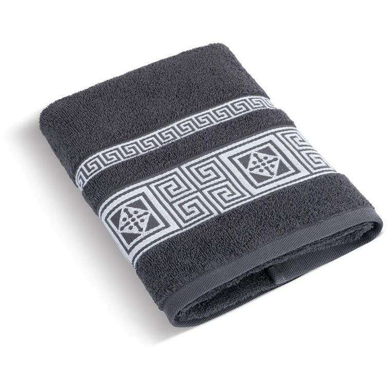 Bellatex Terry Greek Collection - Towel 155/044 - 50 × 100 cm - dark grey (2975)