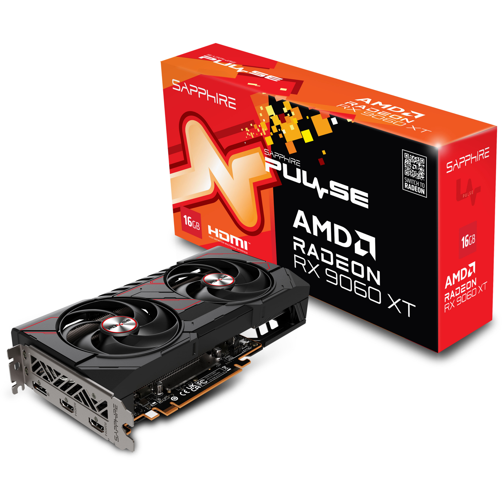 Sapphire Radeon RX 9060 XP 16GB GDDR6 Pulse Gaming OC Videókártya (11350-03-20G)