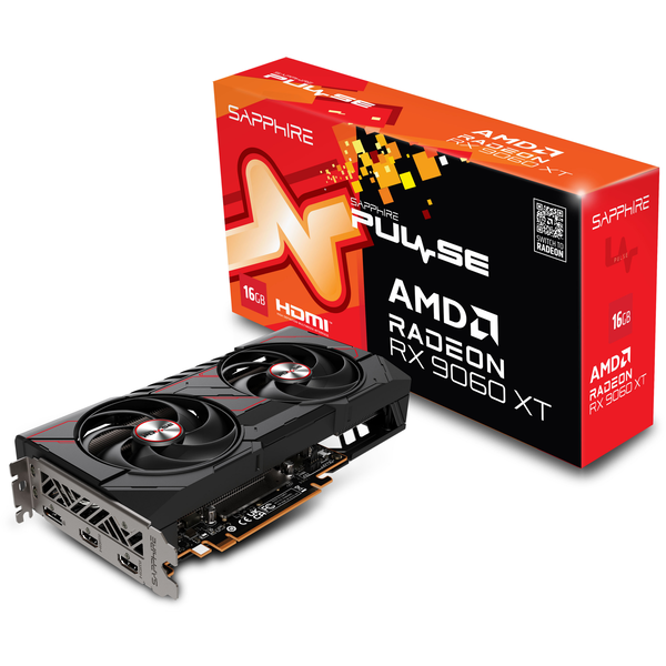 Tarjeta Gráfica Sapphire Pulse Radeon Rx 9060 Xt Gaming Oc 16gb Gddr6