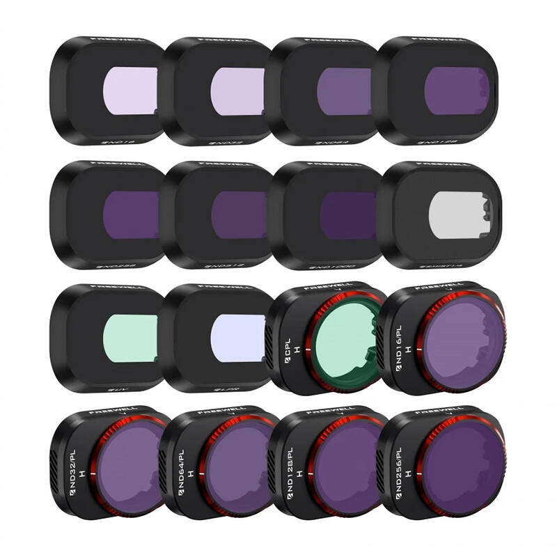 Sada 16 filtrov FREEWELL MEGA EDITION pre DJI Mini 4 Pro ND/PL UV CPL LPR (FW-MN4-MEGA)