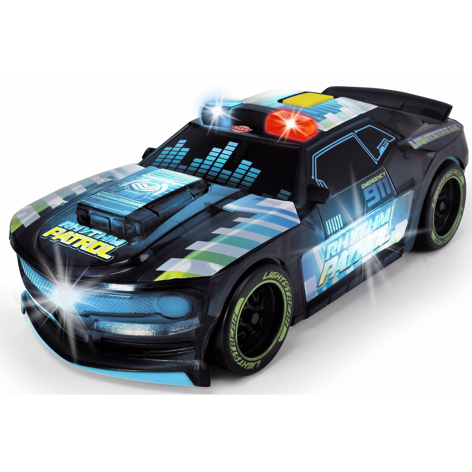 Dickie Toys Rhythm Patrol elemes rendőrautó - Fekete (203763008)