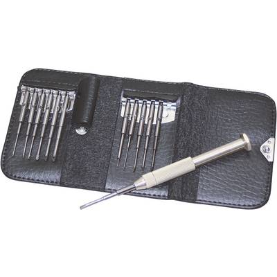 Комплект отвертки за часовник, прецизна електронна мини отвертка от 13 части в калъф 450855 (450855)