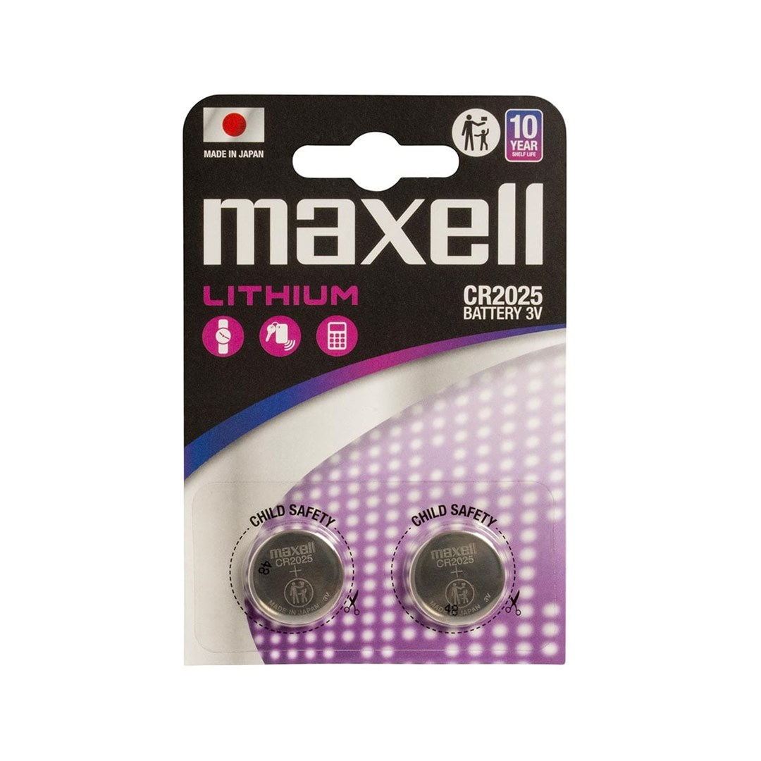 Maxell CR2025 Lítium gombelem 3.0V (2db /csomag) (MAXELL CR2025 2PCS BLIST)