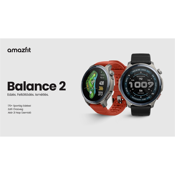 Amazfit Balance 2 3,81 cm (1.5") AMOLED Digital 480 x 480 Pixeles Pantalla táctil Gris Wifi GPS (satélite)