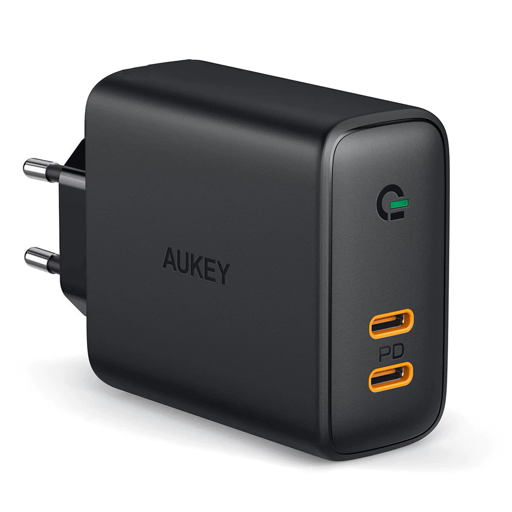 AUKEY PA-D2 Hálózati 2xUSB-C töltő (36W) (PA-D2)