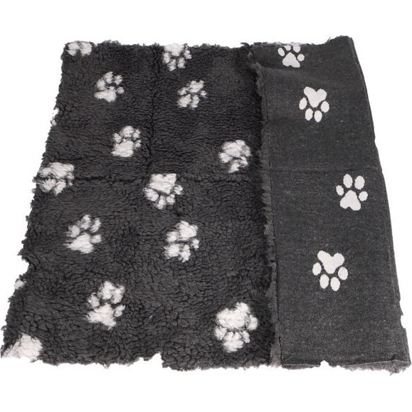 Active Canis Vetbed Medium, grey with paws
