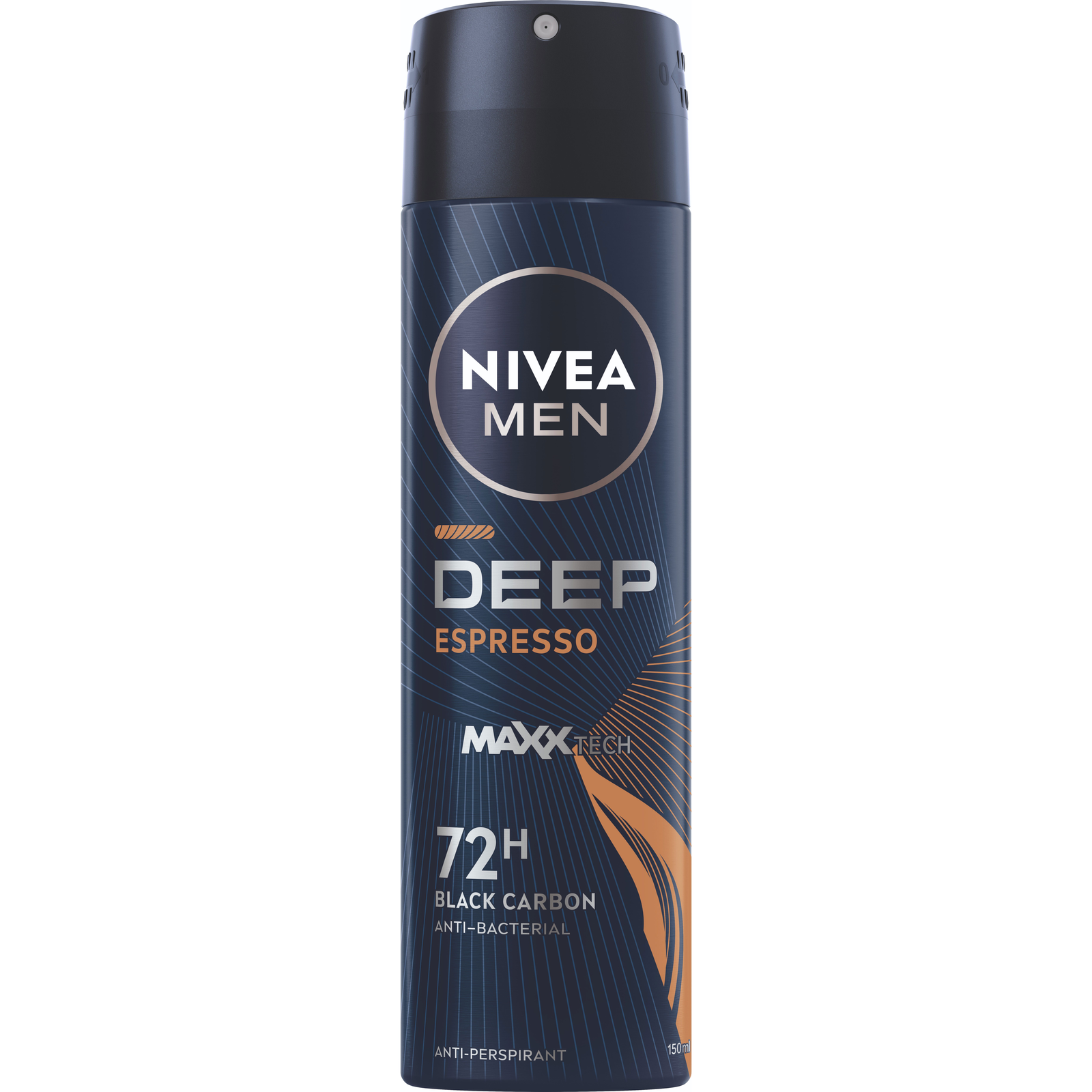 NIVEA Men Deep Black Carbon Espresso Spray 150 ml (9005800315386)