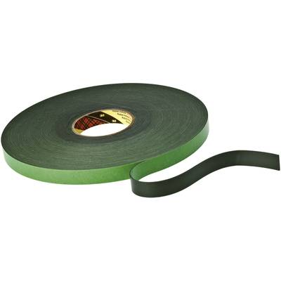 Kétoldalas ragasztószalag puha habosított szivaccsal (H x Sz) 33 m x 12 mm fekete 9515B 3M, tartalom: 1 tekercs (KT777306210)