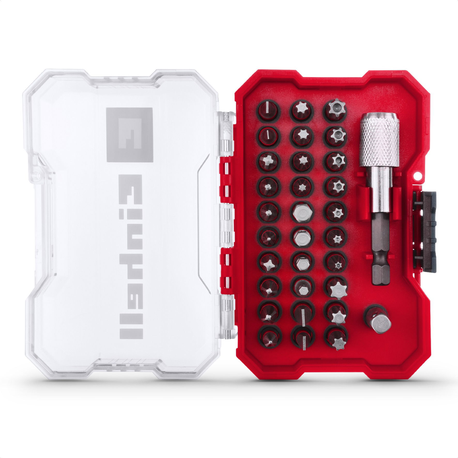 Einhell XS-CASE a leggyakrabban használt bitek készlete adapterrel, 32db (49118693)