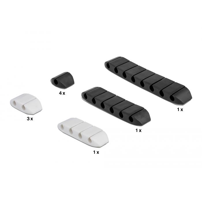 Delock Kábeltartó 10db (18400) (delock18400)