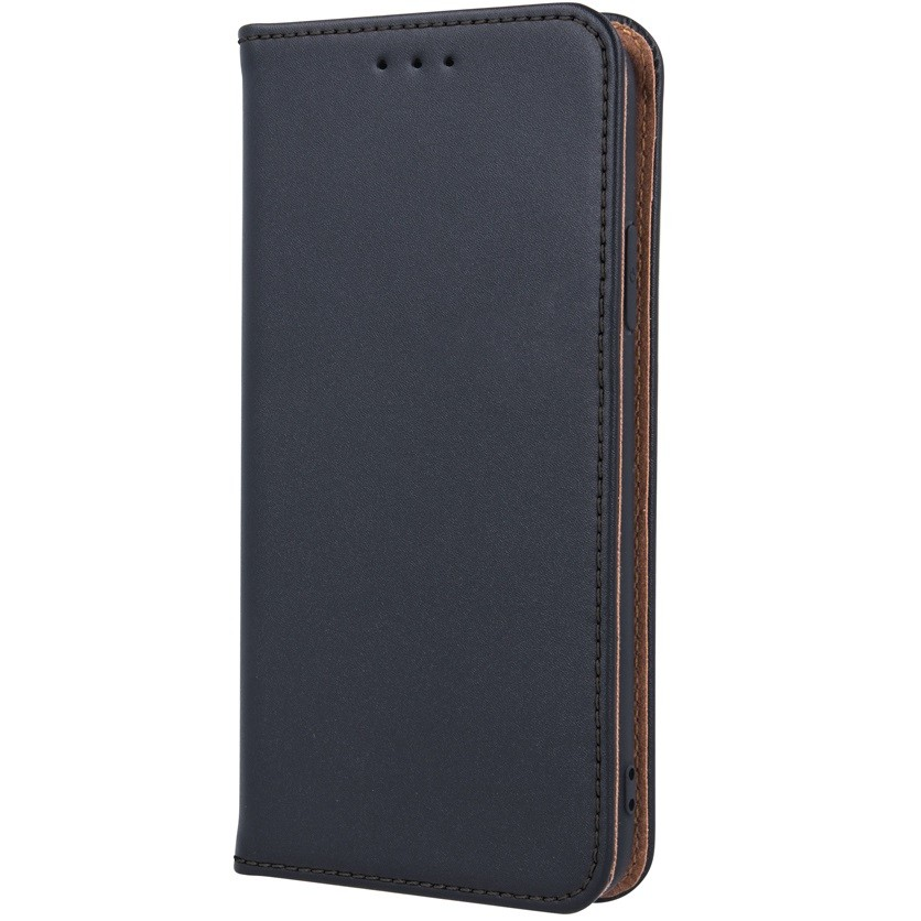 Samsung Galaxy S24 Ultra SM-S928, Oldalra nyíló tok, valódi bőrtok, stand, Smart Pro, fekete (5903396232213)