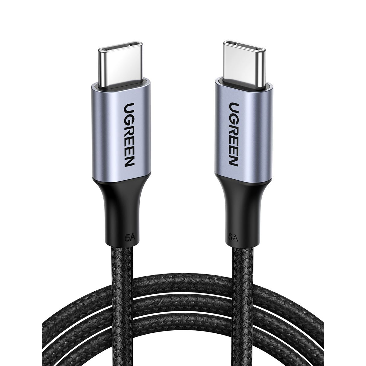 Ugreen 70427 USB kábel 1 M USB 2.0 USB C Fekete, Ezüst (UG70427)