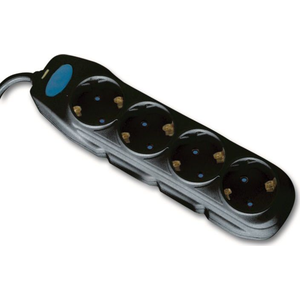 Listwa zasilająca Electraline 4 gniazda 3 m czarna