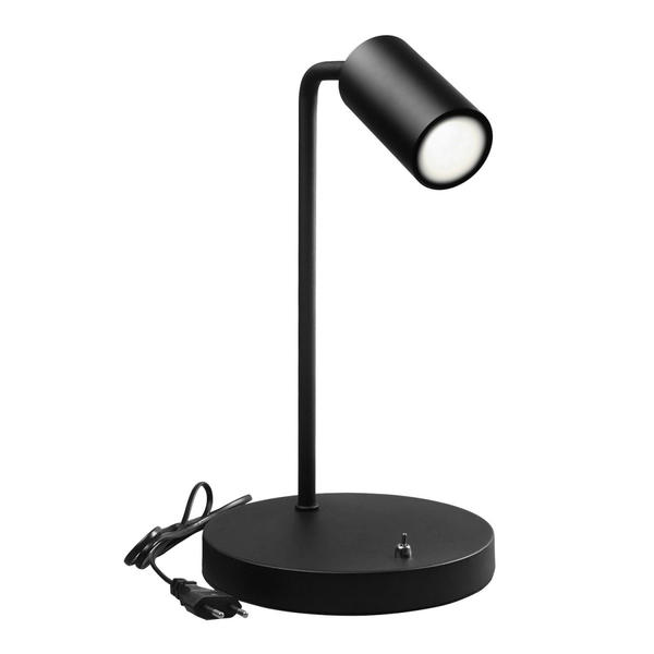 Maclean Gu10 Lámpara De Escritorio Con Interruptor De Encendido Y Apagado | Giratorio, Inclinable | Máx. 40w | Ahorro De Espacio Ideal Para Oficina, Estudiantes | Diseño Robusto Ip20 | Mce370