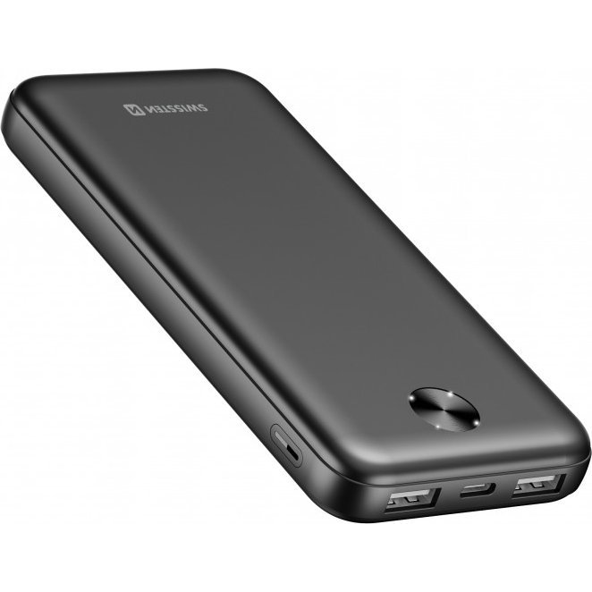 Външна батерия Swissten Worx Pro 10 000 mAh, черна