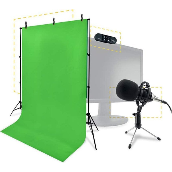 Steelplay EIAUT000051 webcam 2 MP 1920 x 1080 Pixel USB 2.0 Nero, Acciaio inox