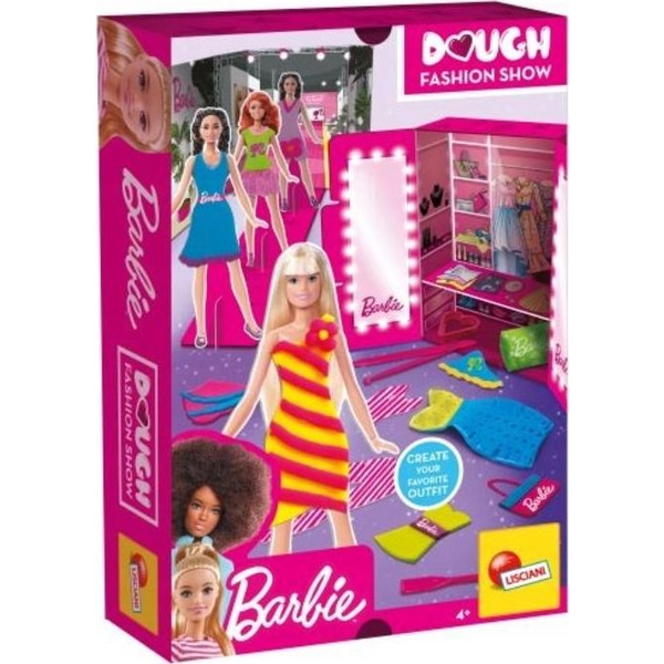 Barbie - Set Diseño Y Desfile De Moda Con 600 G Plastilina, Utensilios, Moldes Con Formas, Plantillas Y Modelos