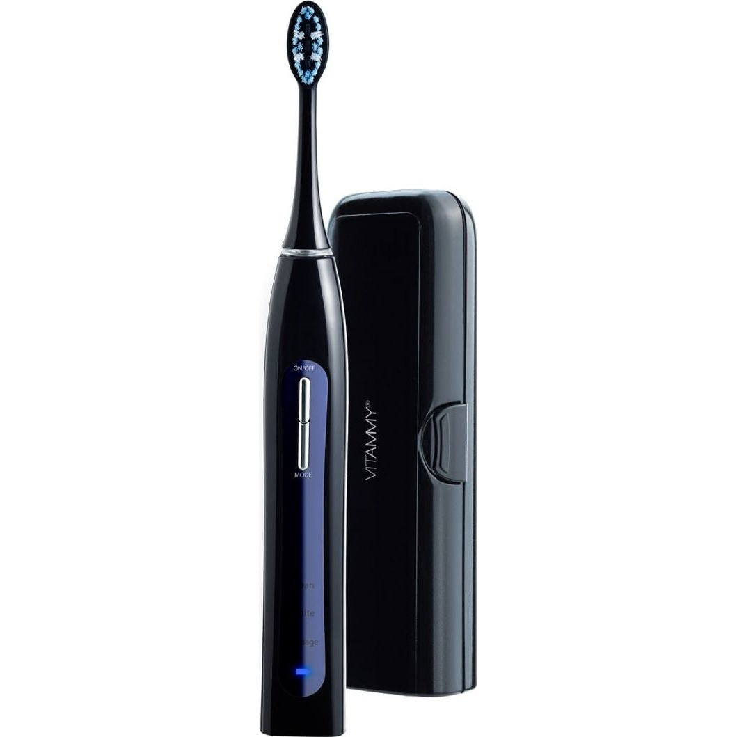 Vitammy Pearl+ Noire Szónikus Elektromos Fogkefe 82000 Rezgés/perc Fekete (PEARL NOIRE TB9051C-CE)