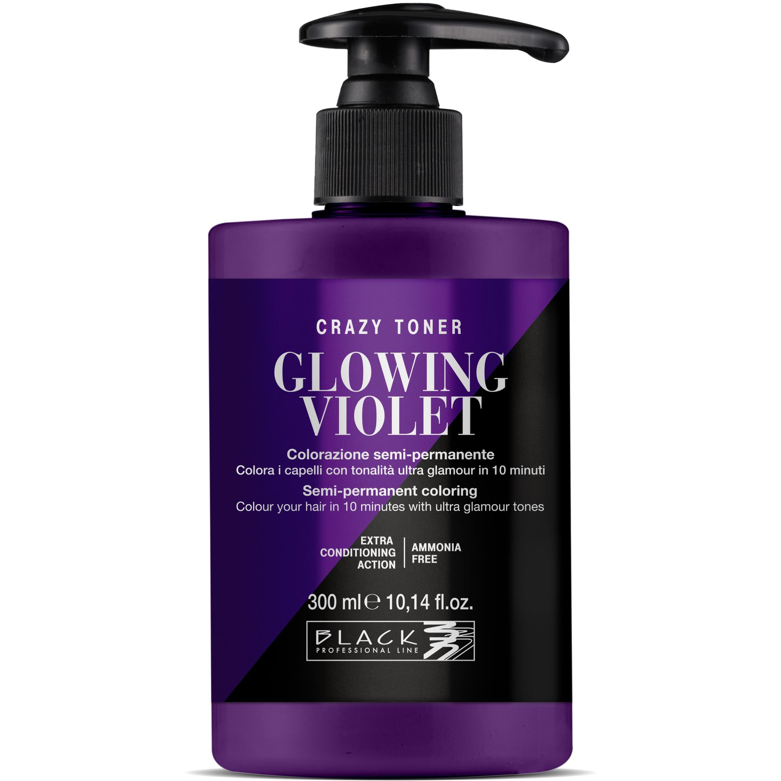 BLACK PROFESSIONAL Glowing Violet toner 300ml (8008423001576)