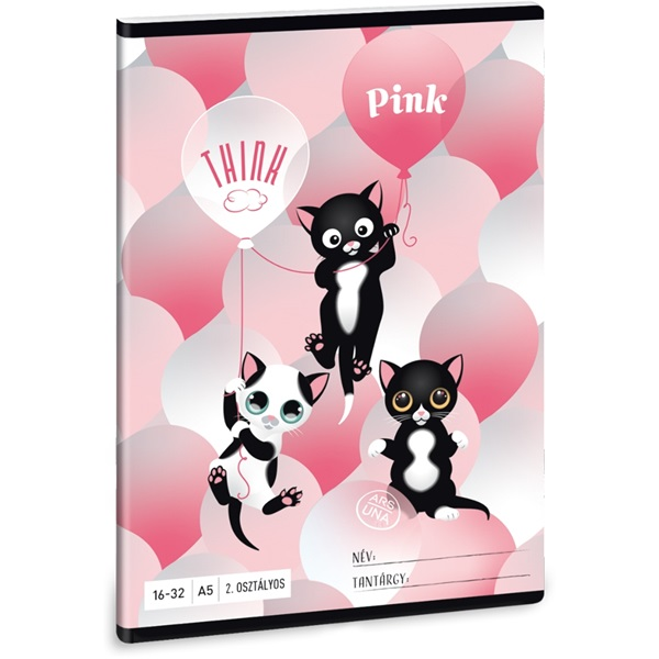 Ars Una Think-Pink A5 16-32 2.osztályos füzet (53590039)