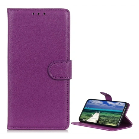 Tok álló, bőr hatású (FLIP, oldalra nyíló, asztali tartó, prémium) LILA Asus Zenfone 12 Ultra "Gigapack csomagolás" (GP-169327)