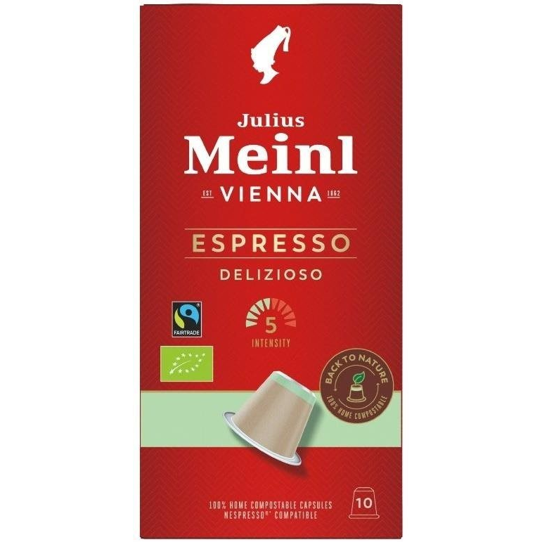 Julius Meinl Espresso Bio & Fairtrade Komposztálható (10x 5,6 g/box) (9000403933630)