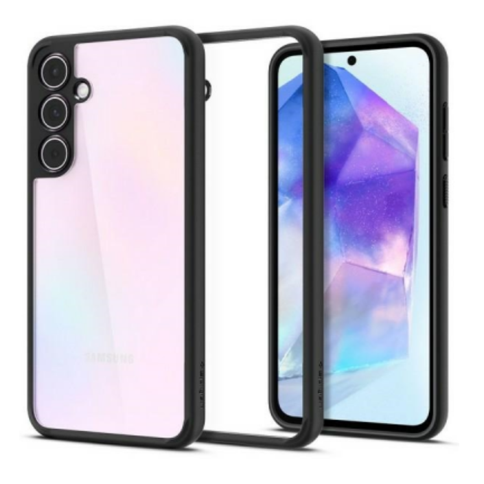 Spigen Ultra Hybrid Samsung Galaxy A55 5G Tok - Átlátszó/Fekete (ACS07529)