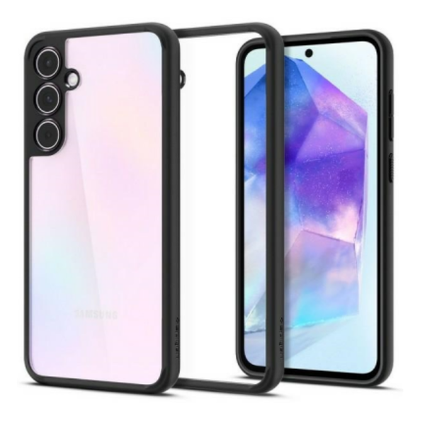 Spigen Ultra Hybrid Samsung Galaxy A55 5G Tok - Átlátszó/Fekete