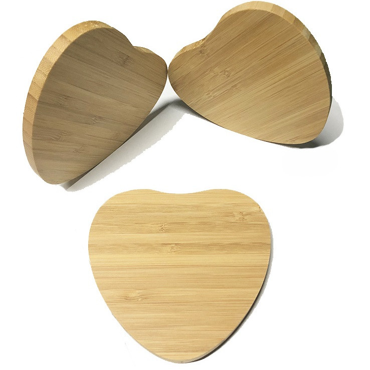 Univerzális vezeték nélküli töltő állomás, Qi Wireless, 10W, fahatású, szív alakú, Wooze Bamboo Qi Wireless Heart Shape, barna (103551)