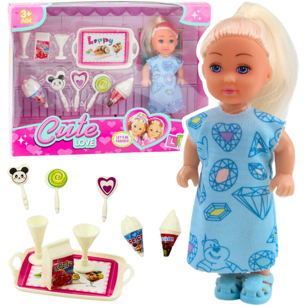 Mini Baba Édes Kiegészítők Kék Ruha Szett 24513