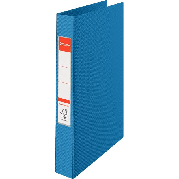 ESSELTE Gyűrűs könyv, 4 gyűrű, 42 mm, A4, PP, "Standard", Vivida kék (10K012C)