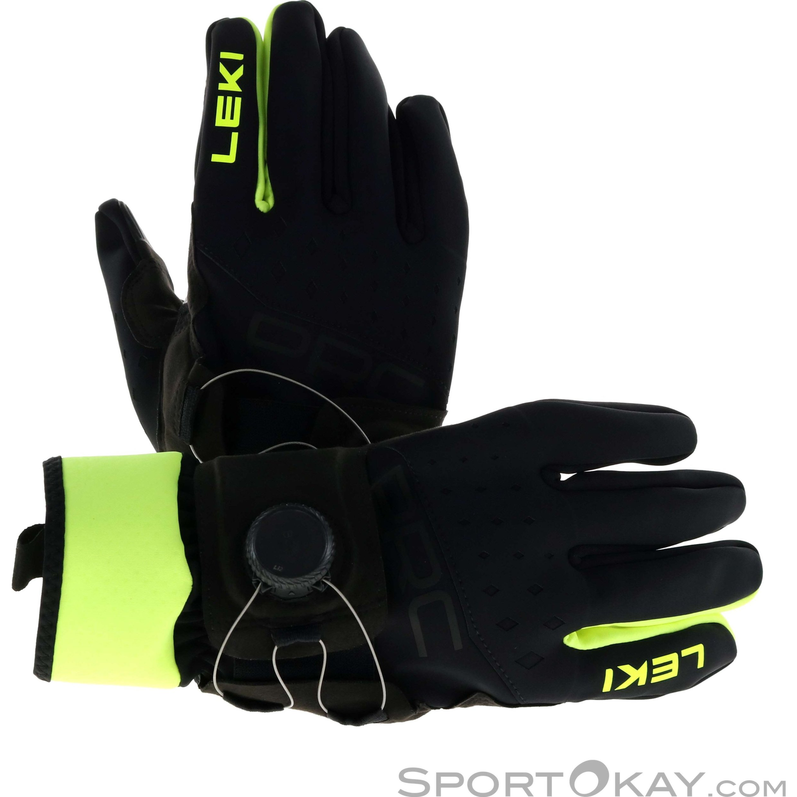 Leki PRC Boa® Shark black-neon yellow 8.0 (652906301080)