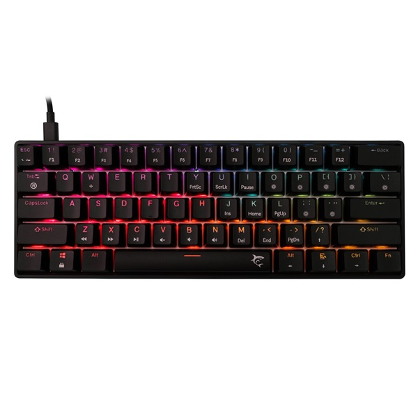 White Shark SHINOBI 2 GK-004113B/R-HU HUN fekete mechanikus (red switch) gamer billentyűzet (GK-004113B/R-HU)