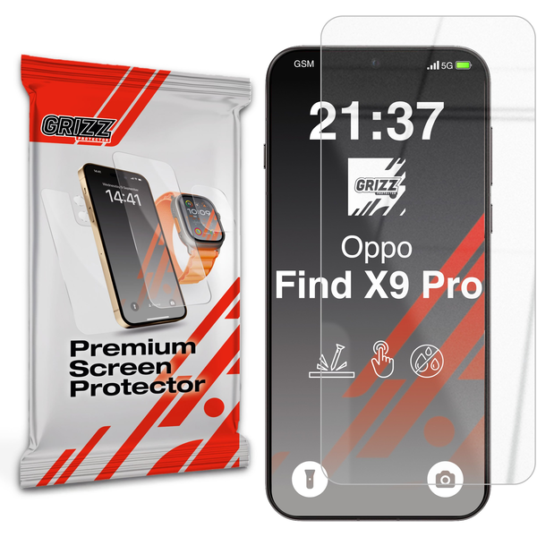 Szkło hybrydowe GrizzGlass HybridGlass do Oppo Find X9 Pro