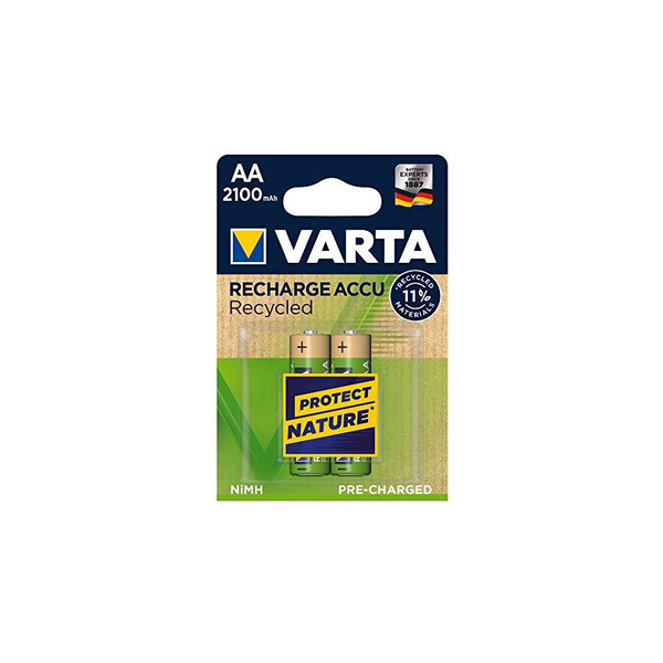 Acumulatori Varta Recycled AA 2100 mAh, 2 buc